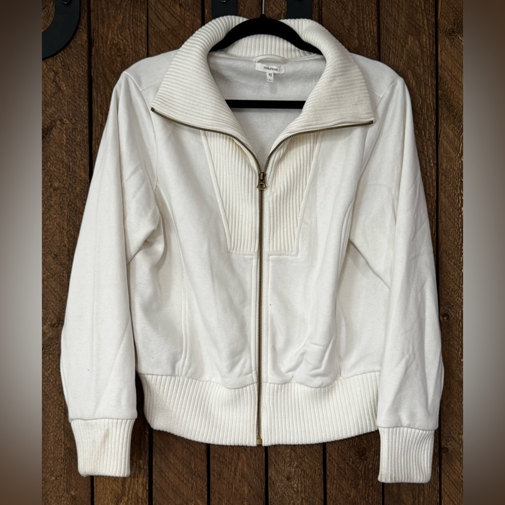 Maurices White Bomber Jacket